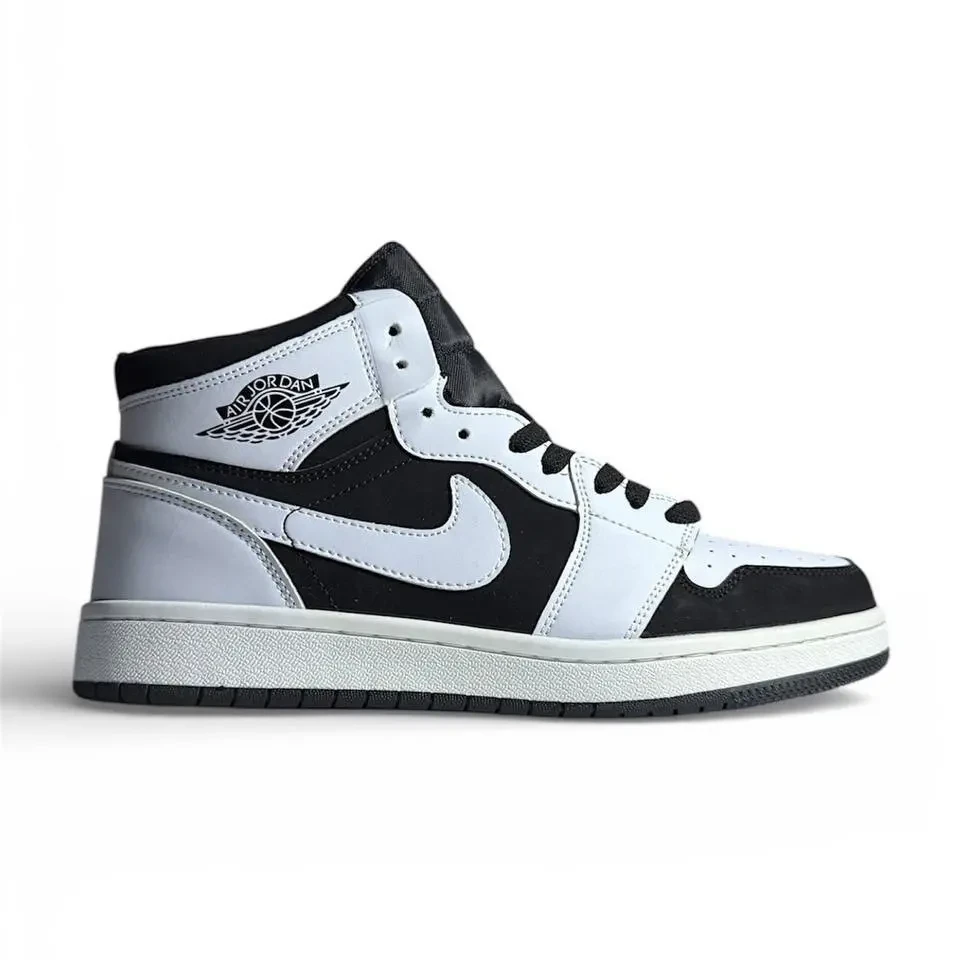 Nike Air Jordan 1 High White Black Арт 195 (Найк Аір Джордан 1, унісекс) 3