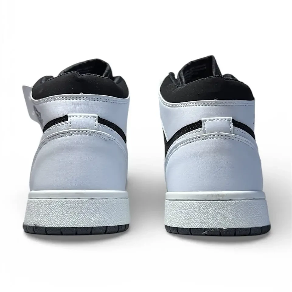 Nike Air Jordan 1 High White Black Арт 195 (Найк Аір Джордан 1, унісекс) 9