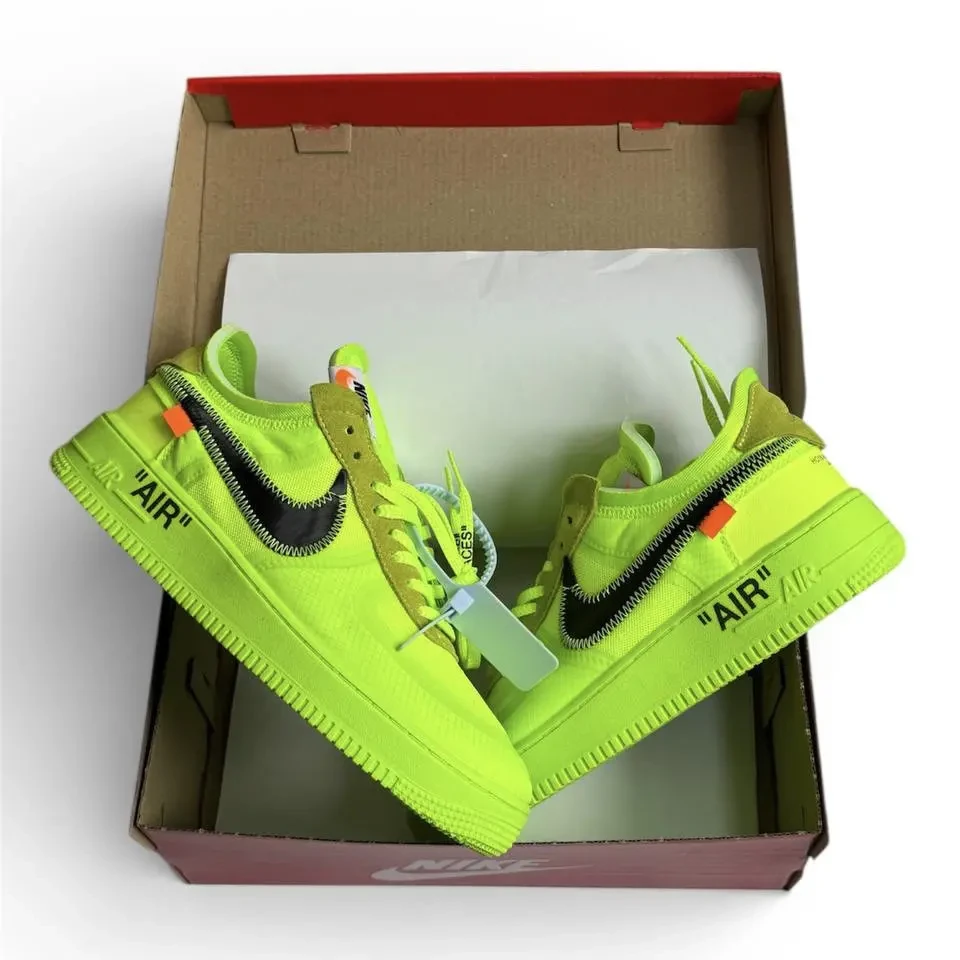 Nike Air Force 1 Low Off-White Green Арт 196 ( Най Аір Форс 1, унісекс) 5