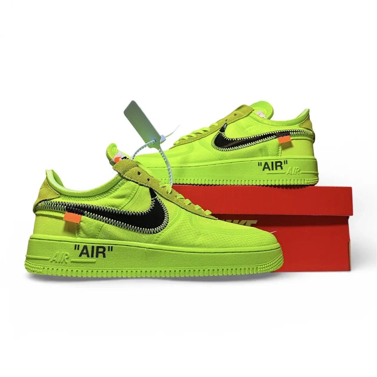 Nike Air Force 1 Low Off-White Green Арт 196 ( Най Аір Форс 1, унісекс) 41 6
