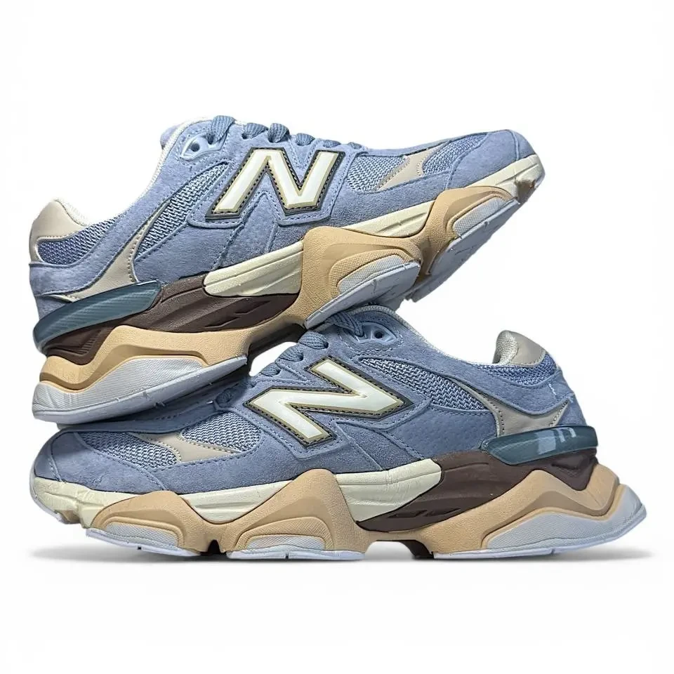 New Balance 9060 Sea Blue White Beige Арт 200 (Нью Беленс 9060, унісекс) 44 7