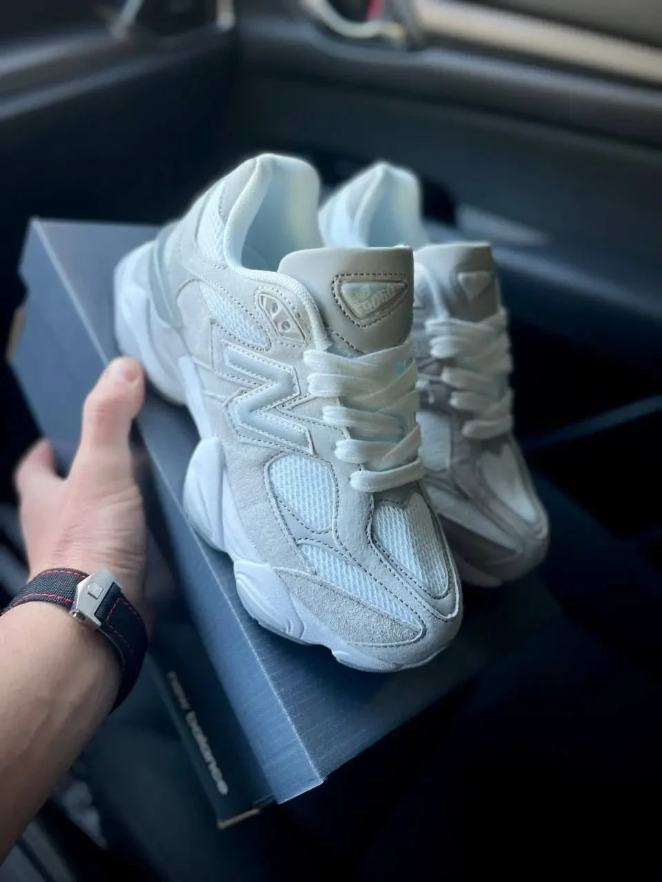 New Balance 9060 Light Gray White Арт 21692 (Нью Беленс, унісекс) 7