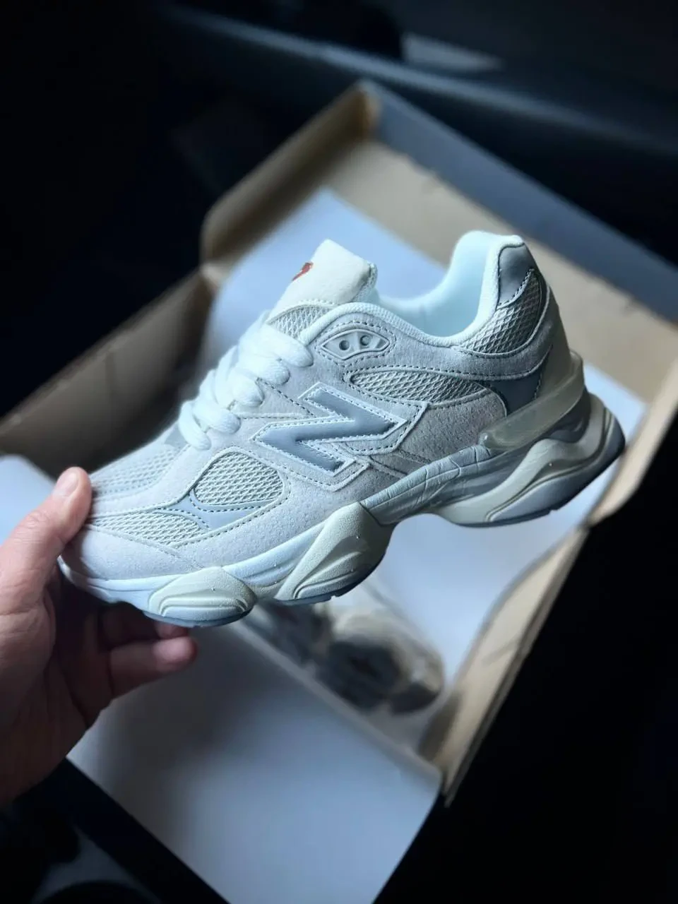 New Balance 9060 Beige Gray Арт 21692 (Нью Беленс 9060, унісекс)