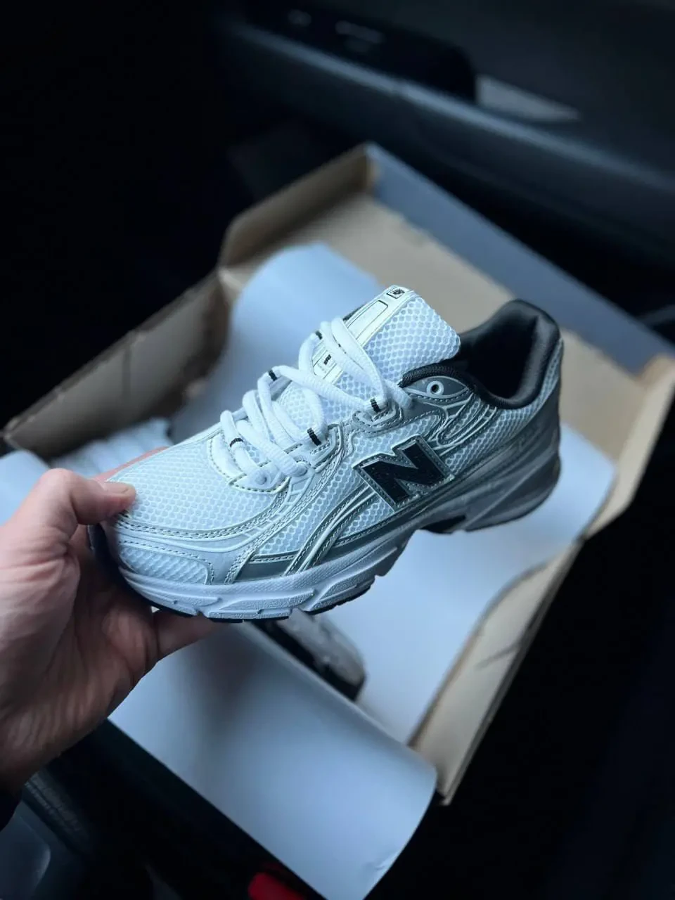 New Balance 740 White And Black Арт 21705 (Нью Беленс 704, унісекс) 4
