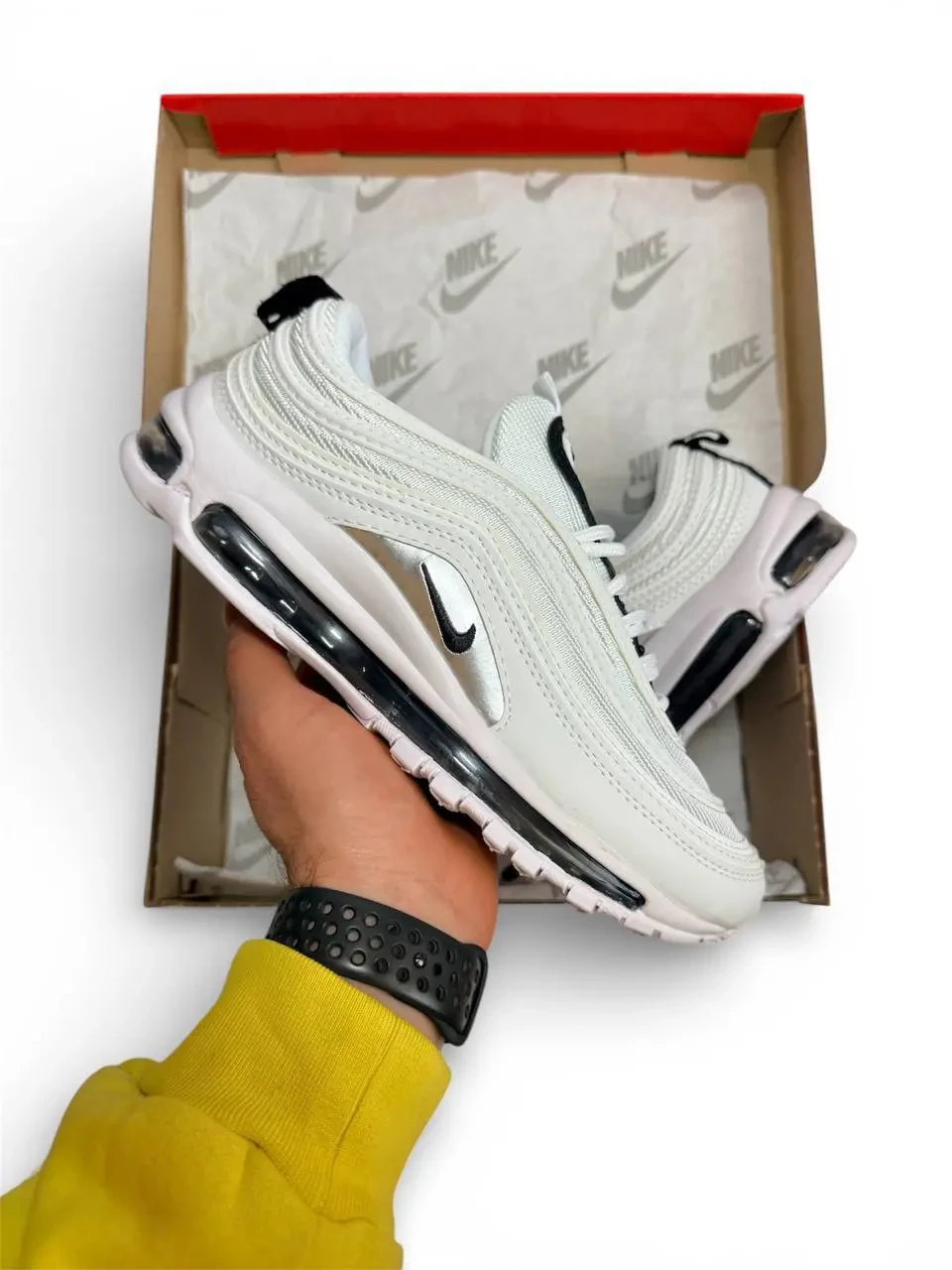 Nike Air Max 97 White Арт 201 (Найк Аір Макс 97, унісекс) 4
