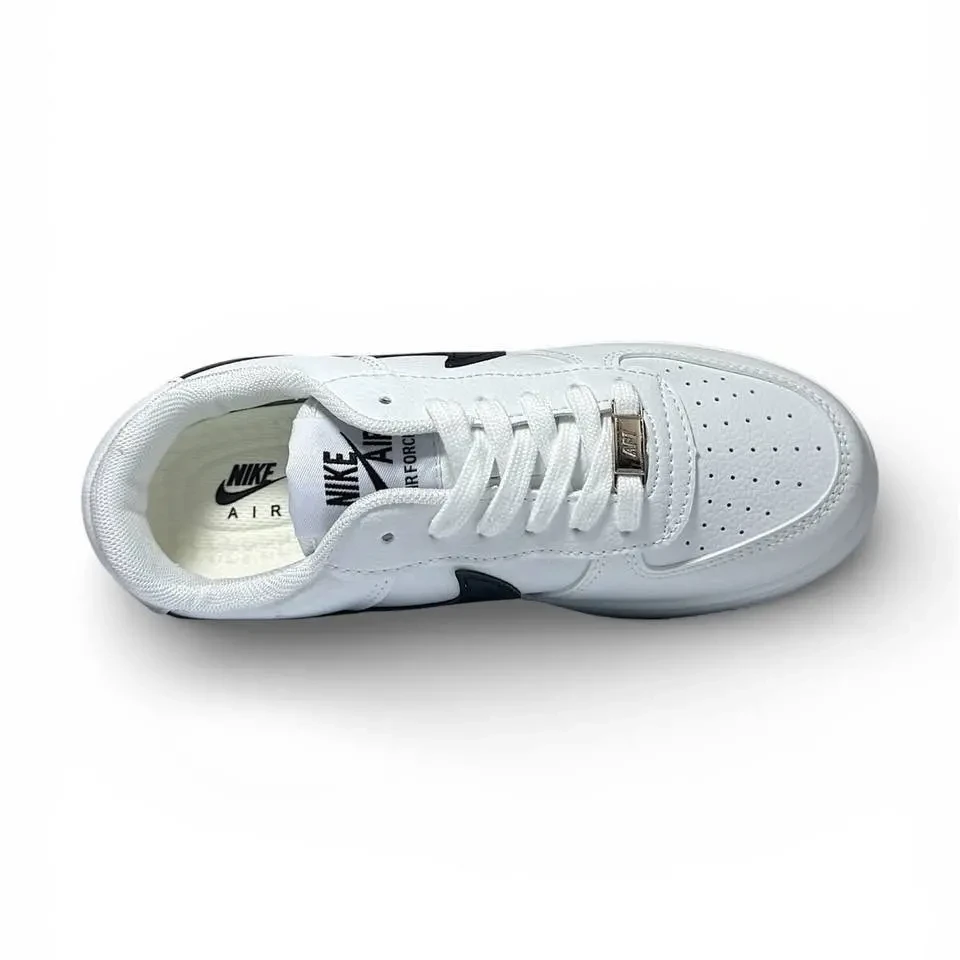 Nike Air Force 1 Low White and Black Арт 202 (Найк Аір Форс 1, унісекс) 9