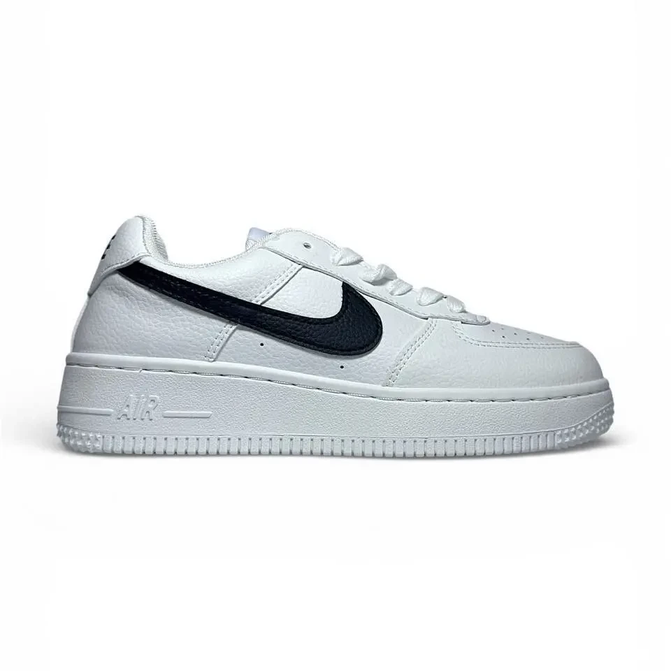 Nike Air Force 1 Low White and Black Арт 202 (Найк Аір Форс 1, унісекс) 3
