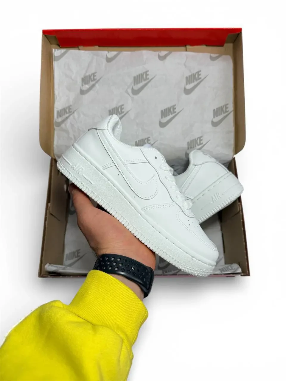Nike Air Force 1 Low All White Арт 203 (Найк Аір Форс 1, унісекс) 4