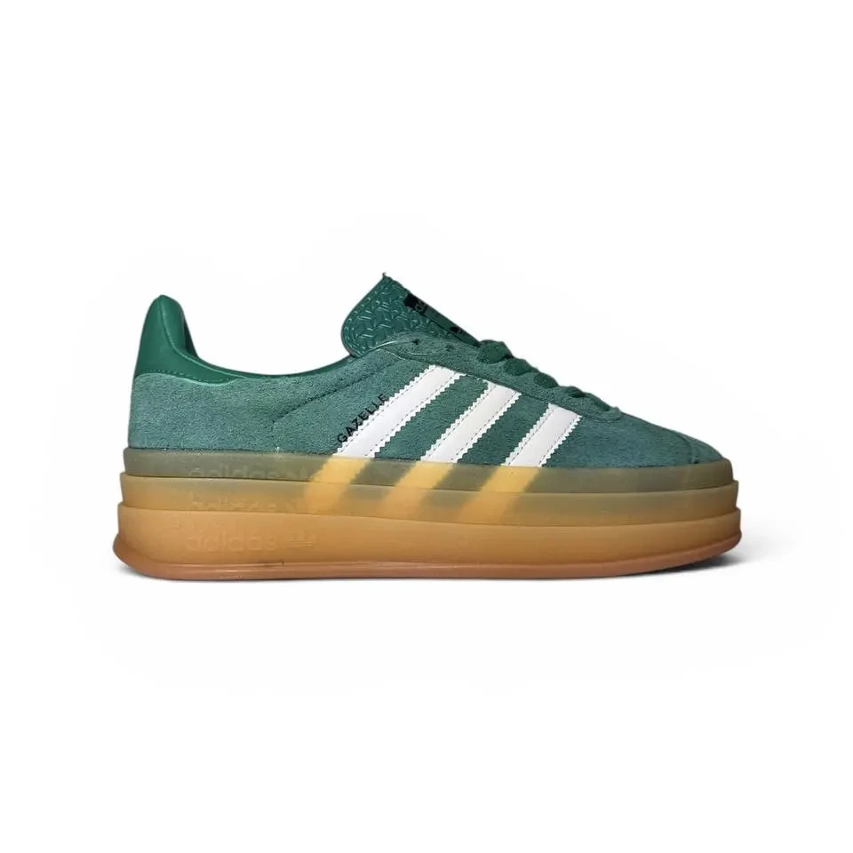Кроссовки Женские Adidas Gazelle Green White Арт 210 (Адидас Газель, унисекс) 7