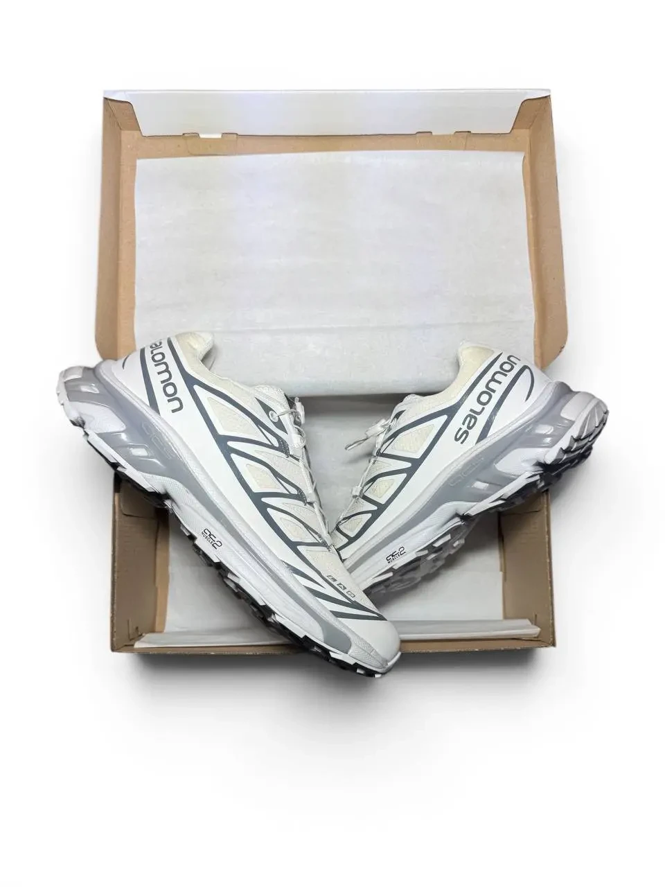 Salomon XT-6 S-LAB Soft Ground Beige White Gray Арт 212 (Саломон ХТ-6, унисекс) 5