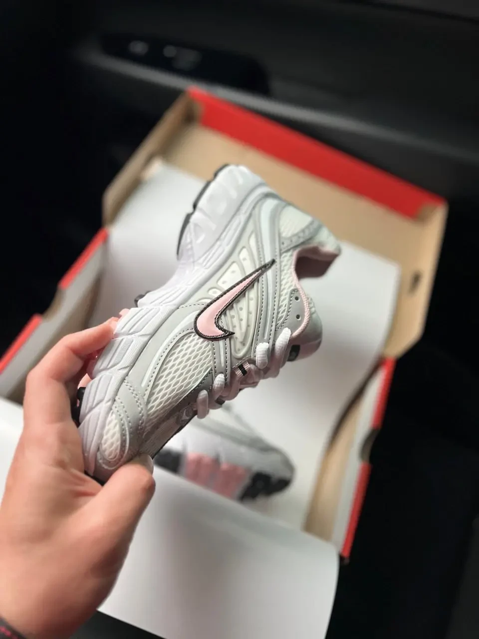 Nike Air Max Moto 2k White Gray Pink Арт 21715 ( Найк Аир Макс Мото 2к, унисекс) 5