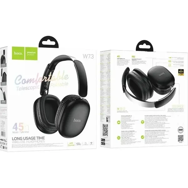 Bluetooth-гарнітура Hoco W73 Graceful Black 2