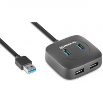 USB HUB REAL-EL HQ-187 4xUSB (EL123110010)