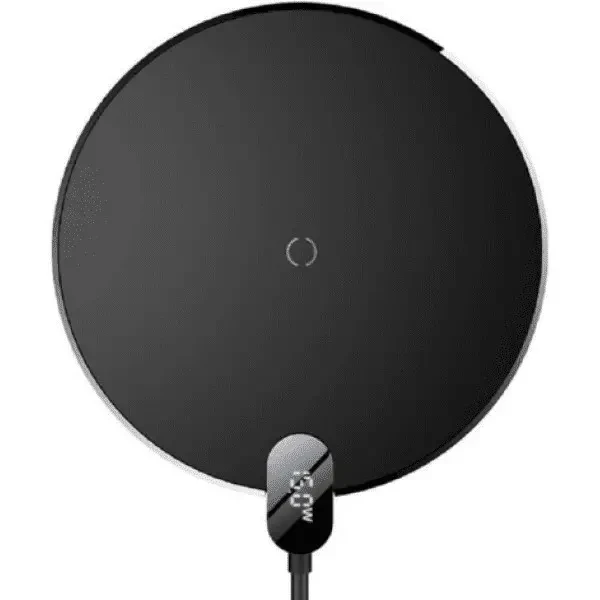 Бездротовий зарядний пристрій Baseus Digital LED Display Gen 2 Wireless 15W Charger Black (CCED000001) 2