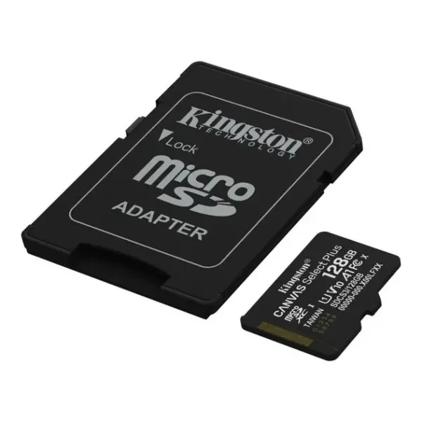 Карта пам'яті Kingston microSDXC 128GB Canvas Select Plus UHS-I R150MBs + SD-адаптер (SDCS3/128GB) 2