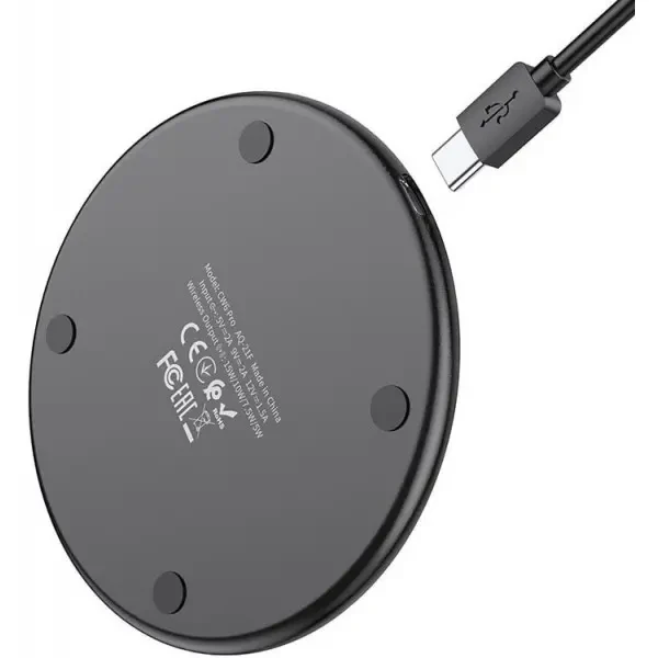 Бездротовий зарядний пристрій Hoco CW6 Pro Easy 15W Black 5
