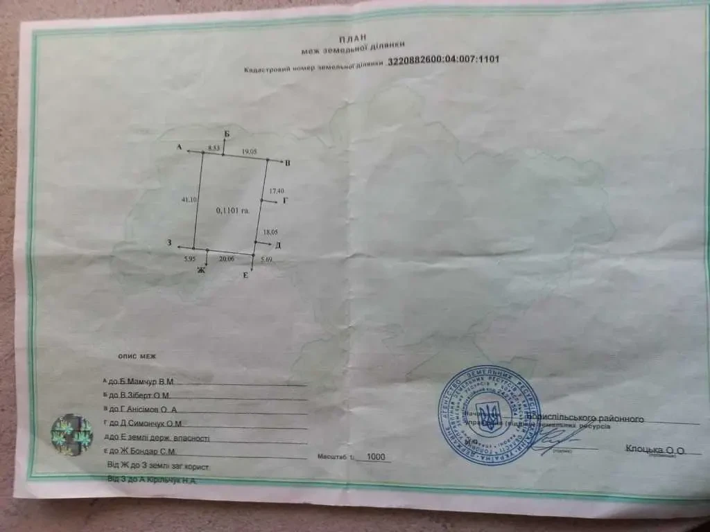 ділянка сільськогосподарського призначення Бориспільський, Гнідин, С.. 2