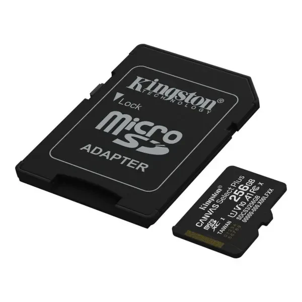 Карта пам'яті Kingston microSDXC 256GB Canvas Select Plus UHS-I R150MBs + SD-адаптер (SDCS3/256GB) 2