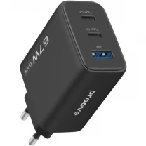 МЗП Proove Silicone Power 2 67W (2xType-C + USB) Black (WCSP26120001)
