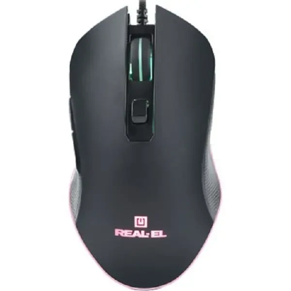 Мишка REAL-EL RM-550 USB Black (EL123200027)