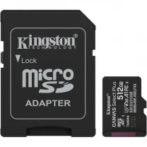 Карта пам'яті Kingston microSDXC 512GB Canvas Select Plus UHS-I R150MBs + SD-адаптер (SDCS3/512GB)
