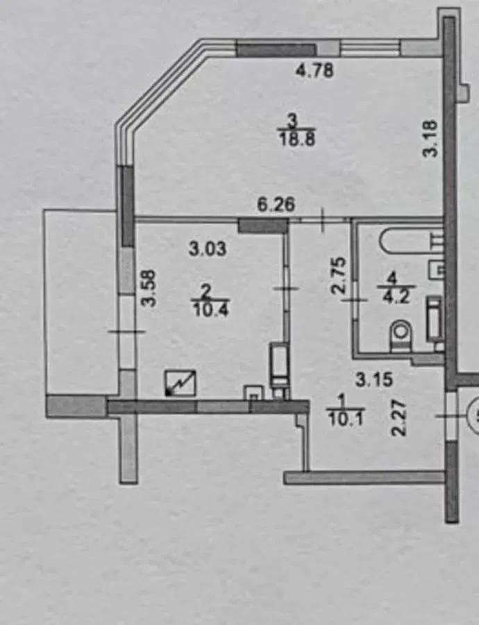 1-к квартира Київ, Дніпровський, Миколи Кибальчича 1Б 9