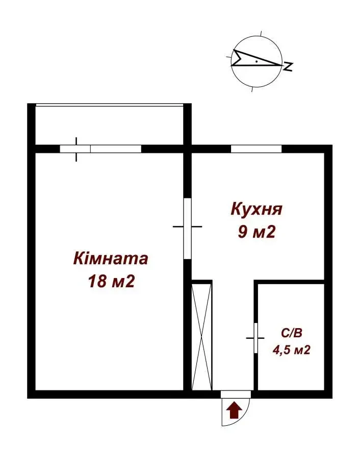 1-к квартира Київ, Дніпровський, Райдужна 69 19