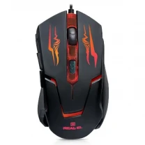 Мишка REAL-EL RM-520 Gaming USB Black (EL123200020)