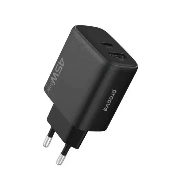 МЗП Proove Silicone Power 2 45W (Type-C + USB) Black (WCSP24110001) 2