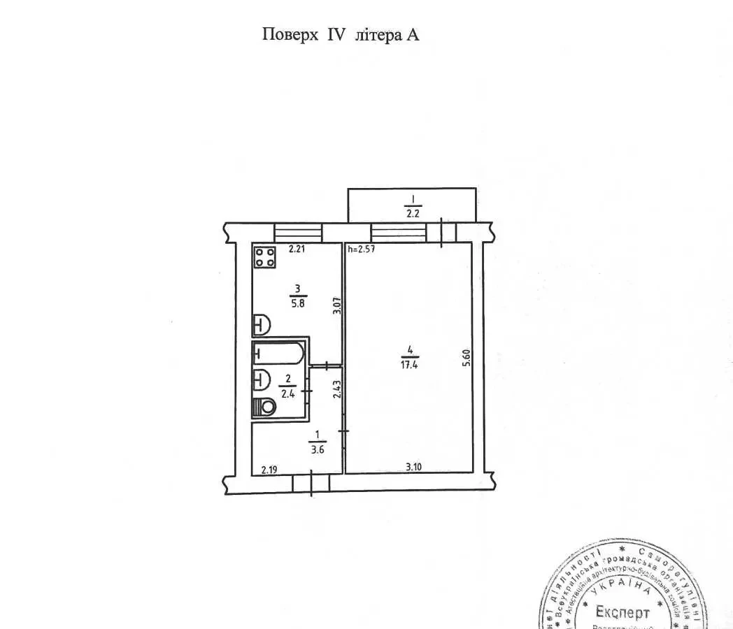 1-к квартира Київ, Святошинський, Мрії 5Г 13