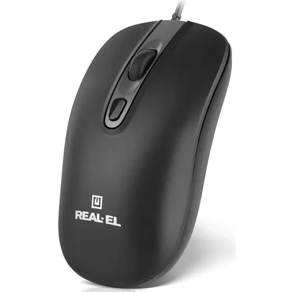 Мишка REAL-EL RM-222 USB Black (EL123200040) 2