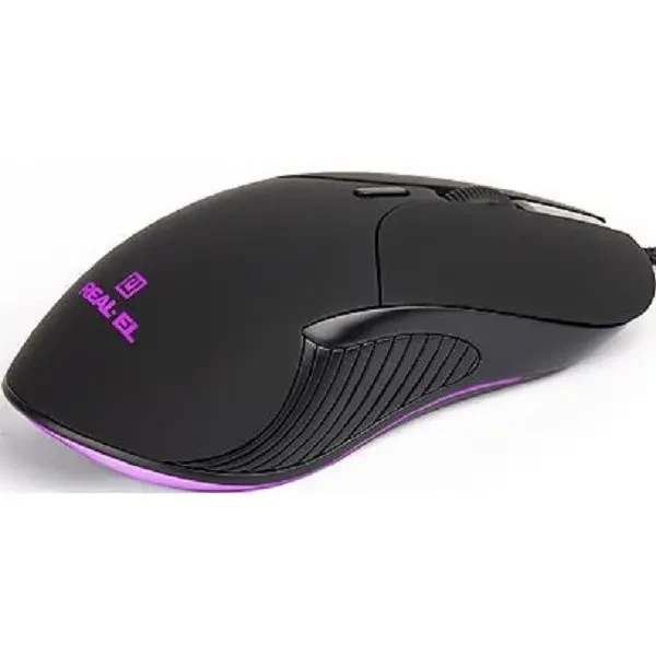 Мишка REAL-EL RM-295 USB Black (EL123200031) 3