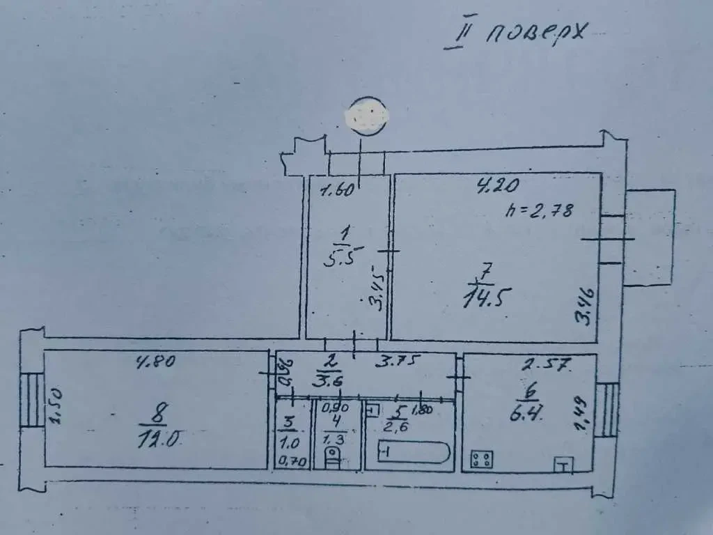 2-к квартира Одеса, Пересипський, Рождественская 9 14