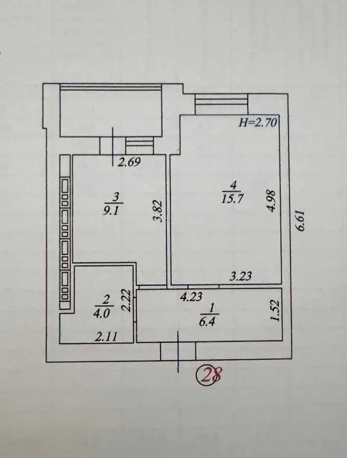 1-к квартира Бучанський, Вишневе, Машинобудівників 29 14