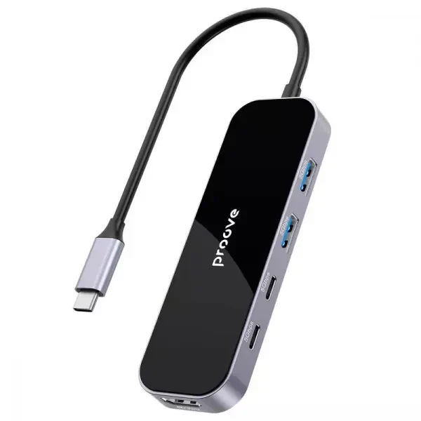 USB HUB Proove Shadow (2*USB3.0 + Type-C + PD100W + HDMI) Dark Gray (HBSW10221205) 2