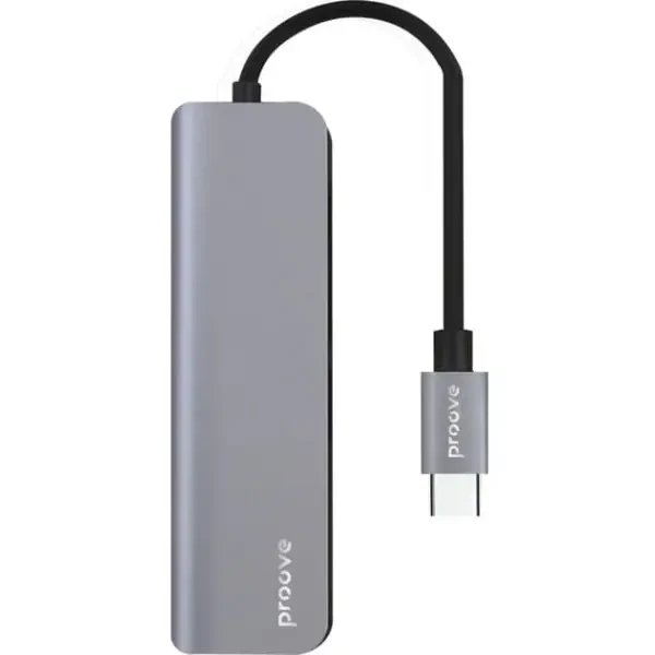 USB HUB Proove Arc Link 5 in 1 (2*Type-C3.0 + 2*USB3.0 + HDMI) Silver (HBAL00010604) 2