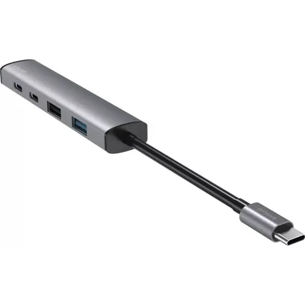 USB HUB Proove Arc Link 5 in 1 (2*USB3.0 + 3*Type-C3.0) Silver (HBAL00222024) 2