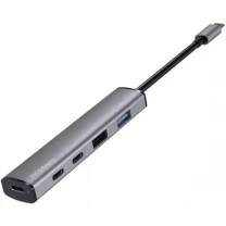 USB HUB Proove Arc Link 5 in 1 (2*USB3.0 + 3*Type-C3.0) Silver (HBAL00222024)
