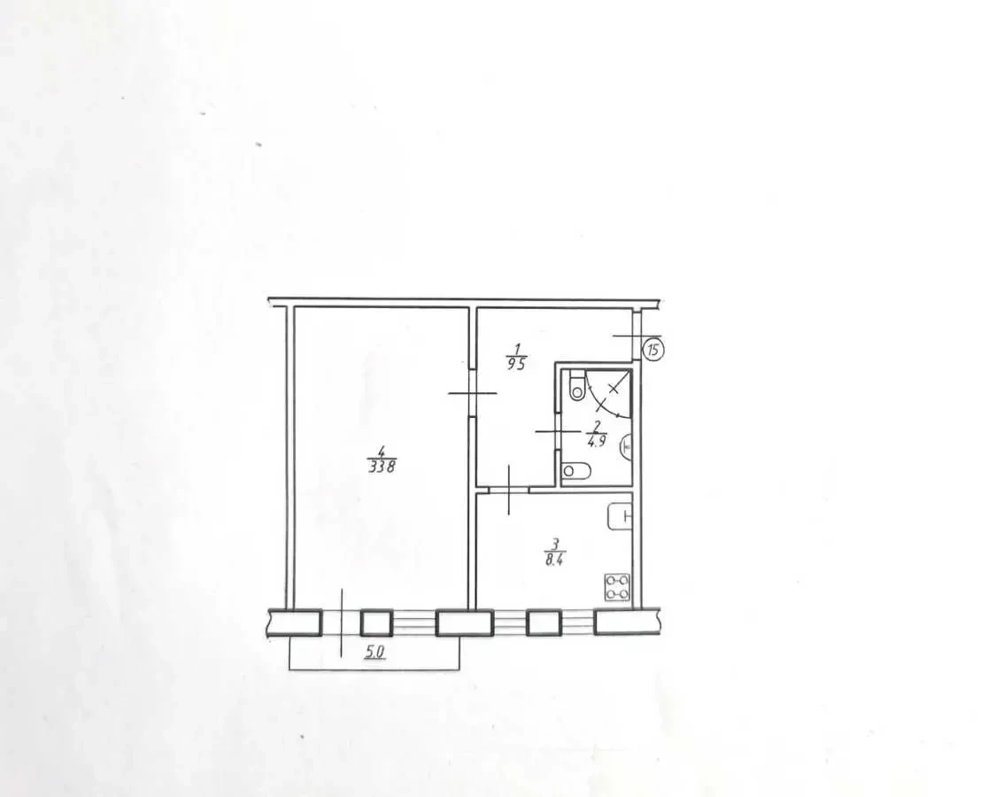 1-к квартира Київ, Дарницький, Зарічна 6 8