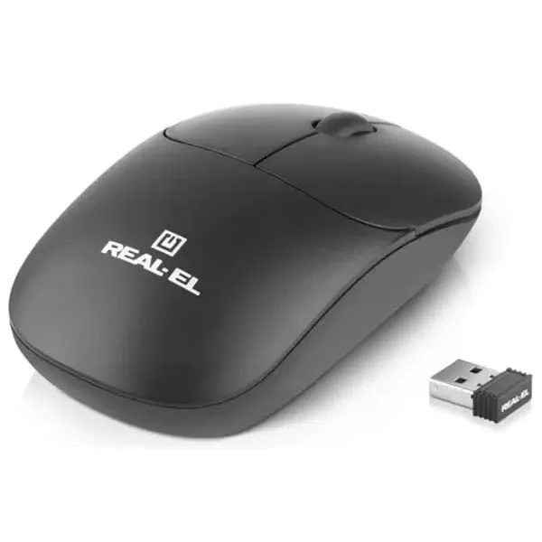 Мишка REAL-EL RM-313 Wireless Black (EL123200042) 3