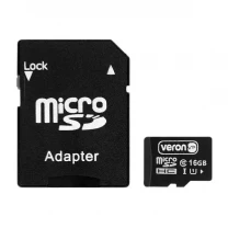 Карта пам'яті Veron microSDHC 16GB UHS-I + SD-адаптер