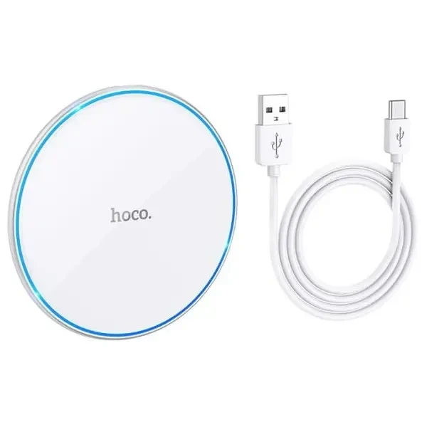Бездротовий зарядний пристрій Hoco CW6 Pro Easy 15W White 2