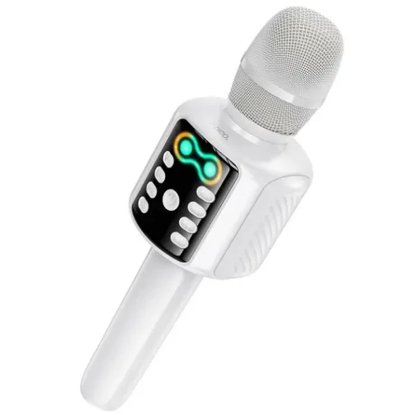 Мікрофон Hoco L24 Shine karaoke microphone 5W White 2