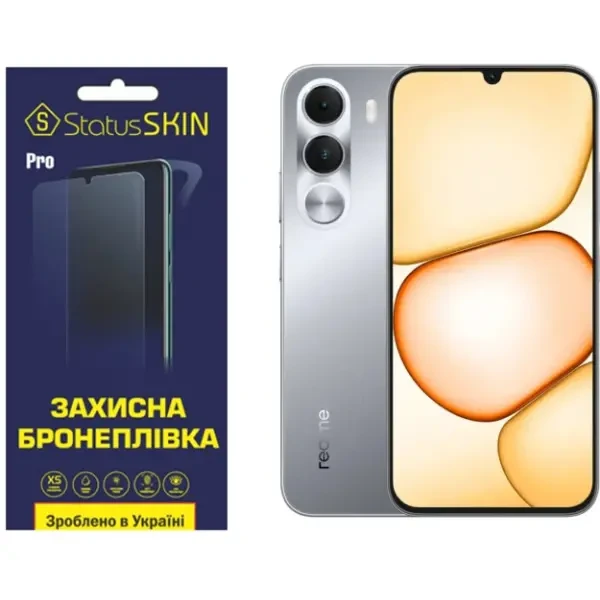 Полиуретановая пленка StatusSKIN Pro на экран Realme C100I Глянцева