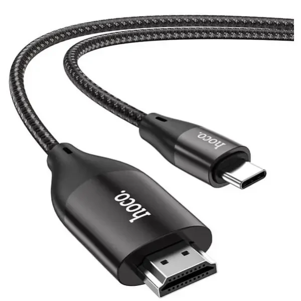 Адаптер Hoco UA16 Type-C to HDTV on-screen cable Metal Gray