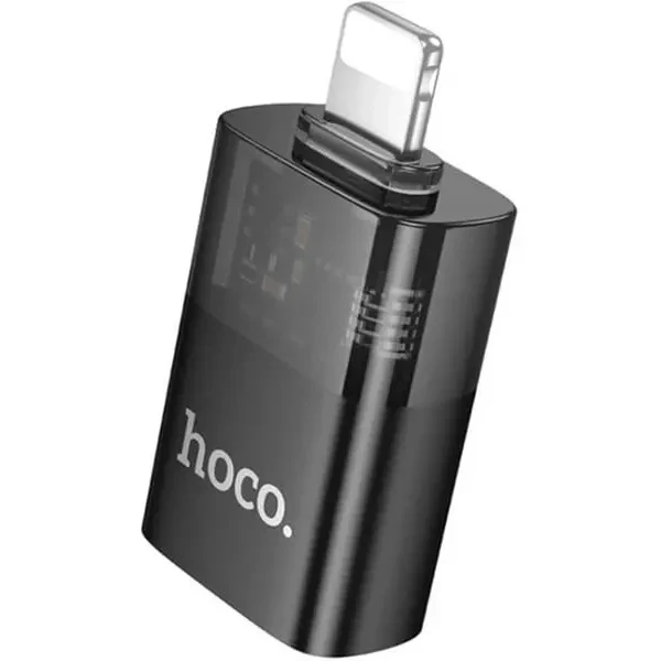 Адаптер Hoco UA36 Lightning male to USB female OTG Black 2