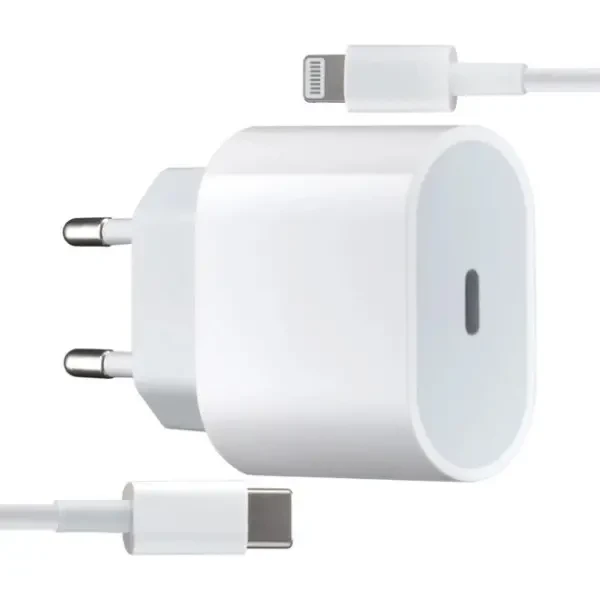 МЗП Apple 25W + cable Type-C+Lightning (MHJ83ZMA/A) White