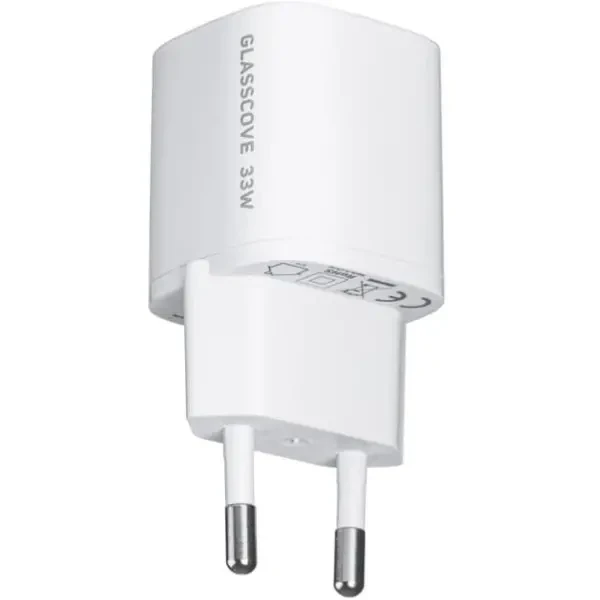 Мережевий зарядний пристрій Glasscove Wall Charger 33W USB+Type-C White 4