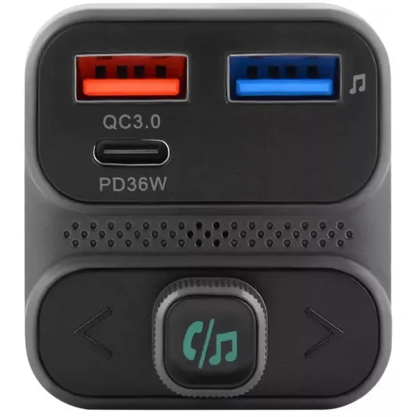 FM-трансмітер Proove FM Launcher Luxor SE 36W (PD+QC3.0) Type-C+USB Gray (FMLX20120003) 2