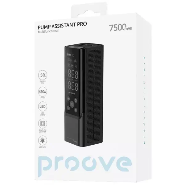 Автомобільний насос Proove Pump Assistant Pro 120W 7500mAh Black (PPAP80010901) 2
